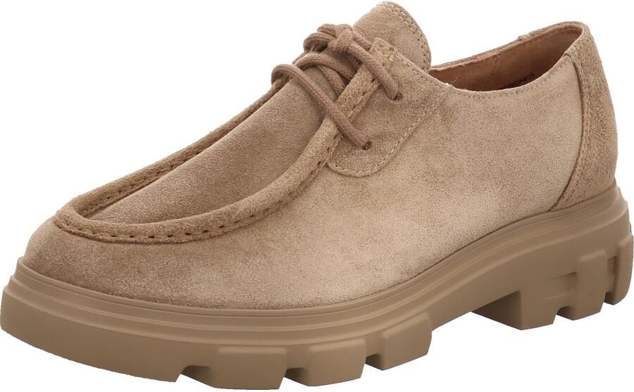 Paul Green 1183-028 dames veterschoenen beige