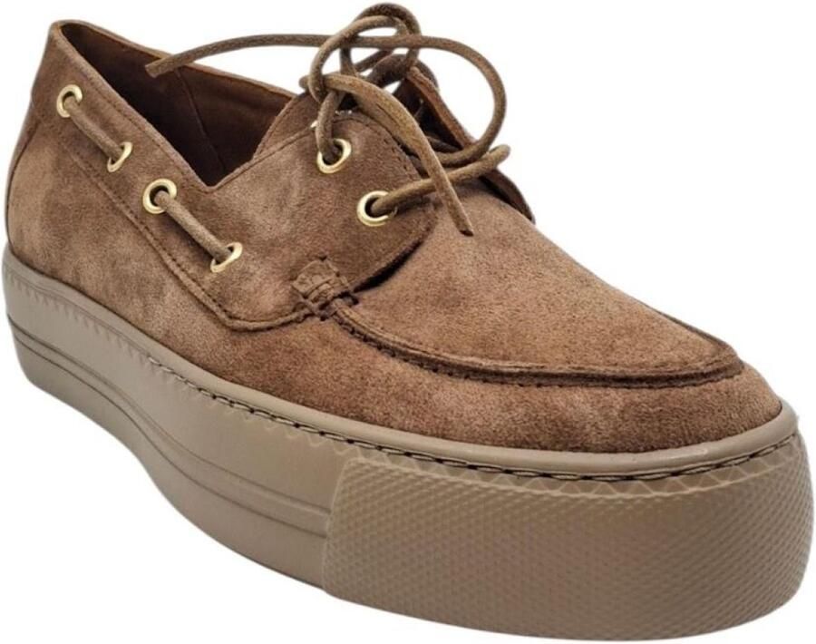 Paul Green 1197-072 Soft Suede Nut Dames mocassin