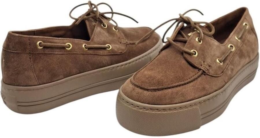 Paul Green 1197-072 Soft Suede Nut Dames mocassin
