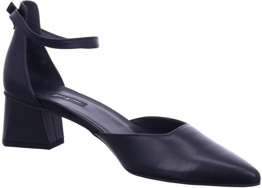 PAUL GREEN Sandalen met hak Dames 3820 Leer Zwart
