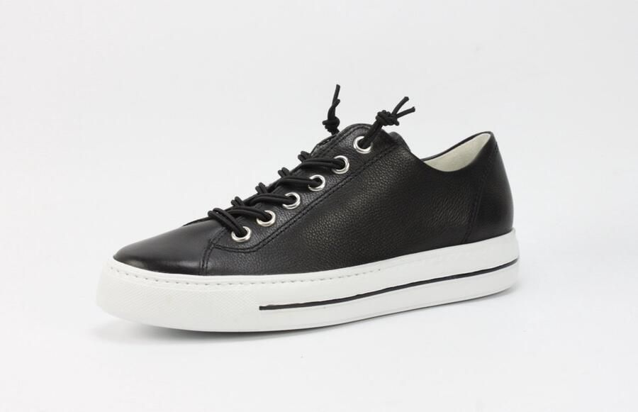 Paul Green 4081 Lage sneakers Leren Sneaker Dames Zwart - Foto 2