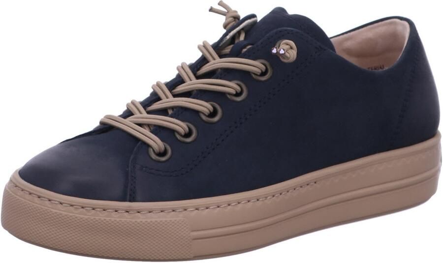 Paul Green 4081 358 dames veterschoenen blauw
