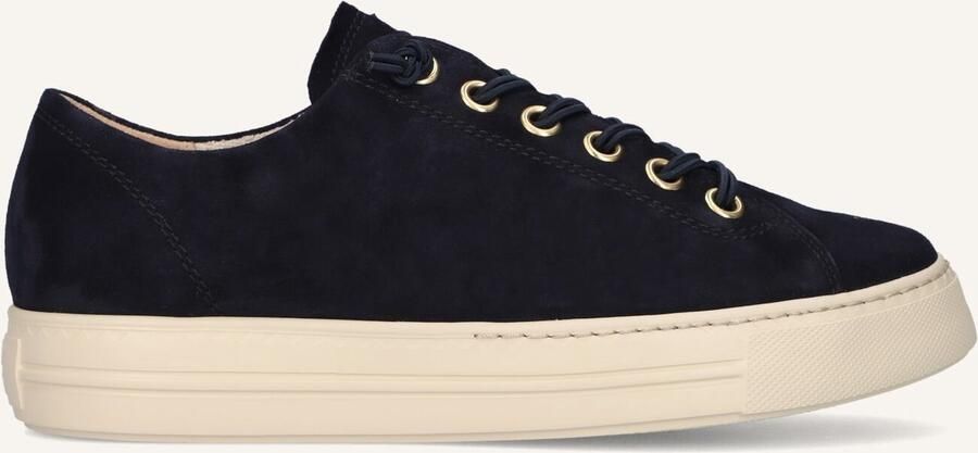 PAUL GREEN Lage Sneakers Dames 4081 Maat: 37 5 Materiaal: Suède Kleur: Blauw