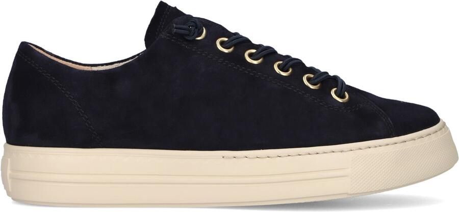 Paul Green 4081 Sneakers Suède Dames Blauw