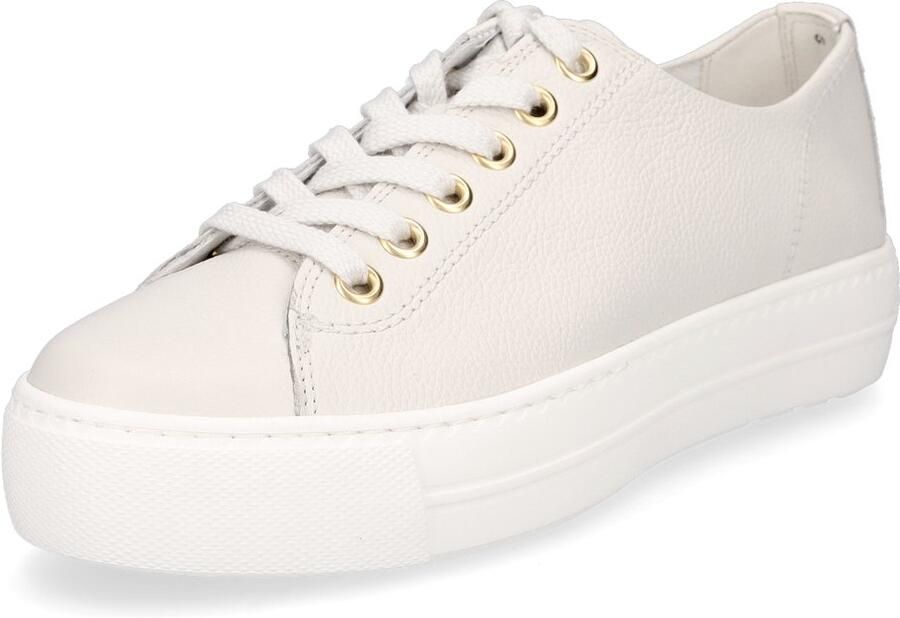 Paul Green 4790~~~~~~~~~~~~~~~~~~~~~~~~~~ Lage sneakersDames sneakers Wit beige