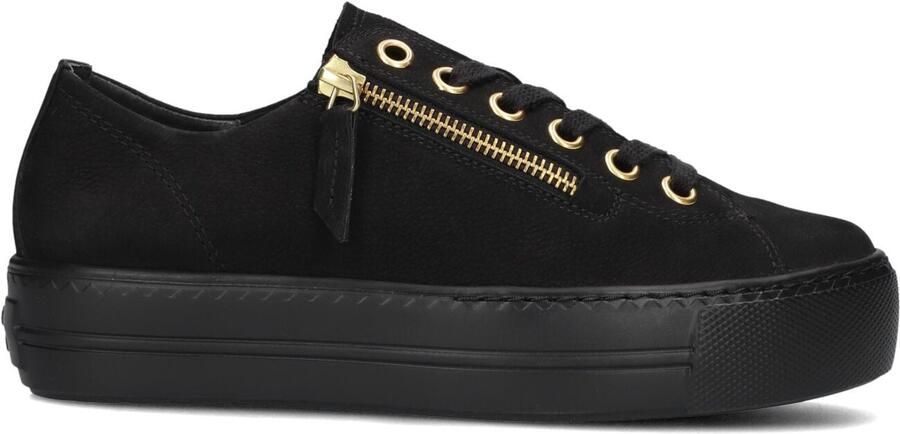 PAUL GREEN Lage Sneakers Dames 5006 42 5 Suède Zwart