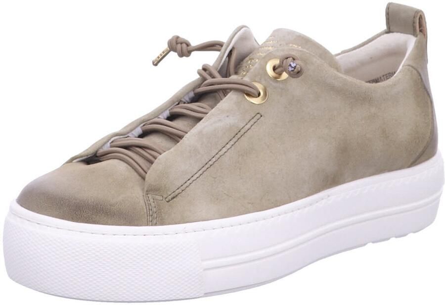 Paul Green Sneakers laag 'Mastercalf' olijfgroen