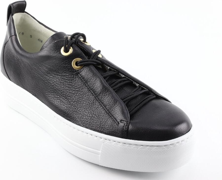 Paul Green 5017 Lage sneakers Leren Sneaker Dames Zwart - Foto 2