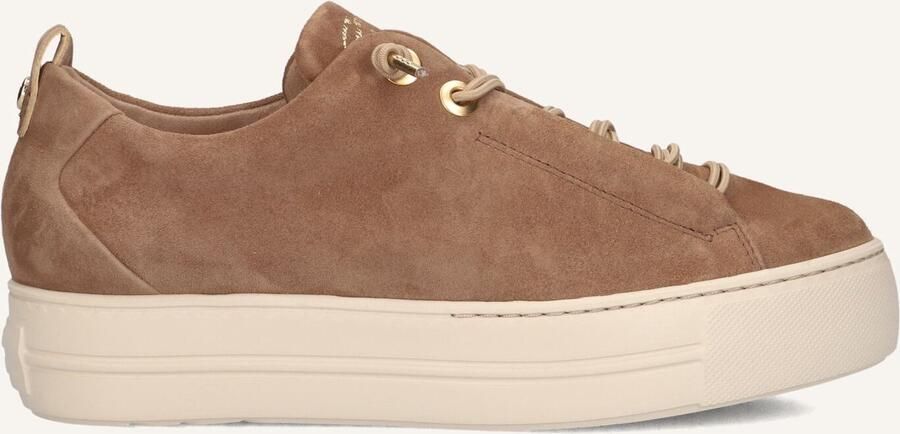 PAUL GREEN Lage Sneakers Dames 5017s Maat: 40 Materiaal: Suède Kleur: Taupe
