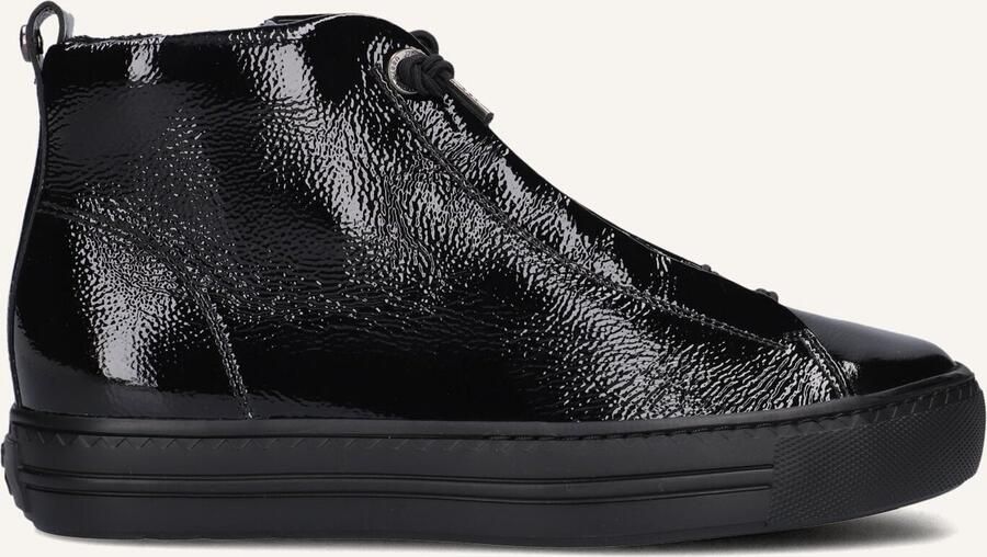 PAUL GREEN Hoge Sneakers Dames 5283 Leer Zwart