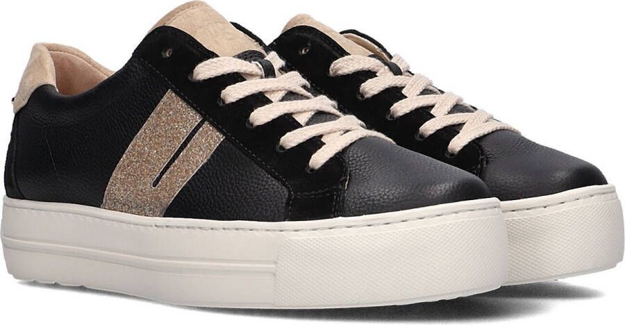 PAUL GREEN Lage Sneakers Dames 5330 Maat: 41 Materiaal: Leer Kleur: Zwart