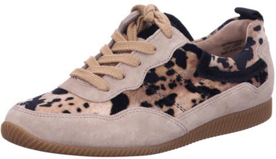 Paul Green Sneakers laag lichtbruin zwart