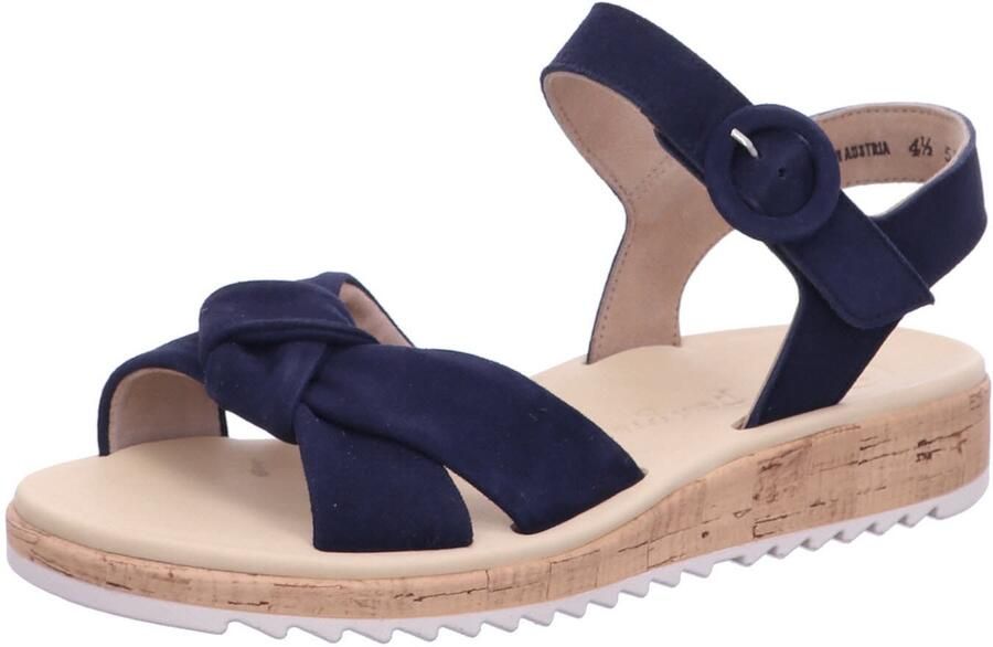 PAUL GREEN Sandalen met Hak Dames 6105 Leer Blauw