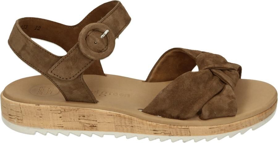 PAUL GREEN Sandalen met Hak Dames 6105 Maat: 38 Materiaal: Suède Kleur: Taupe - Foto 6