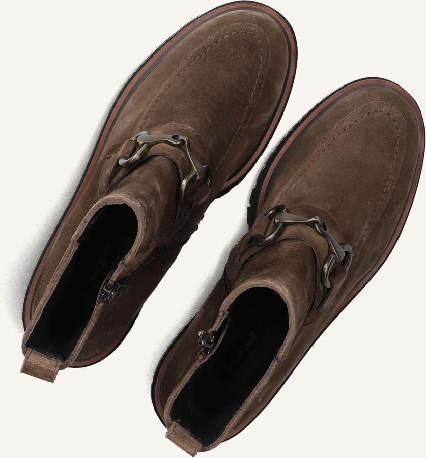 PAUL GREEN Enkelboots Dames 8024 Maat: 37 Materiaal: Suède Kleur: Taupe - Foto 2