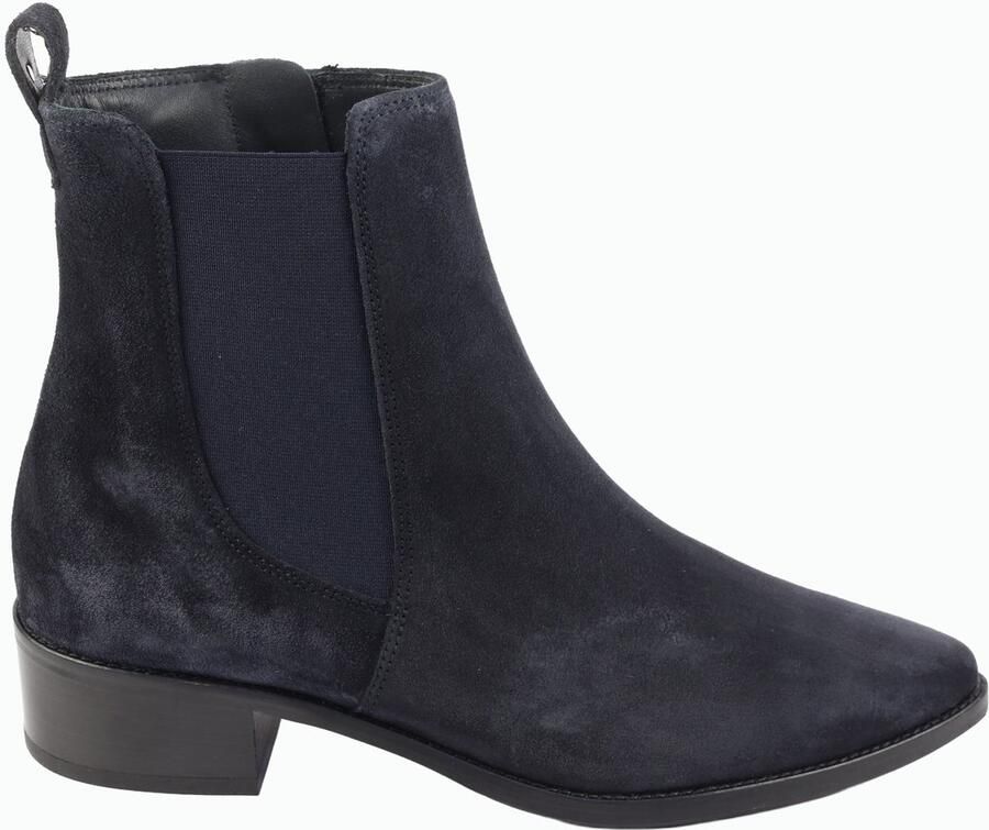 Paul Green 8271 Enkellaarzen Vrouwen blauw nubuck suede
