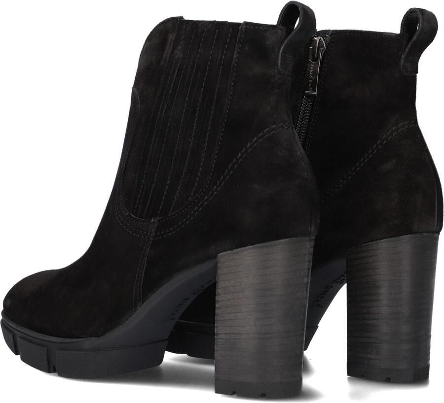 Paul Green 9033 Enkellaarsjes Enkelboots met rits Dames Zwart - Foto 4