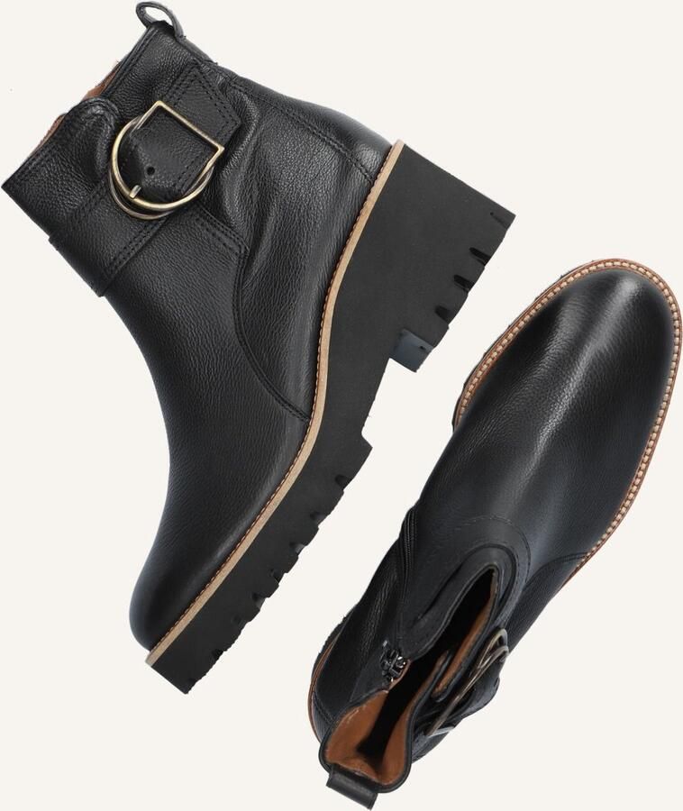 PAUL GREEN Enkellaarsjes Dames 9763 Maat: 42 Materiaal: Leer Kleur: Zwart - Foto 4