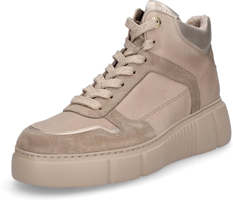 Paul Green dames hoge sneaker beige
