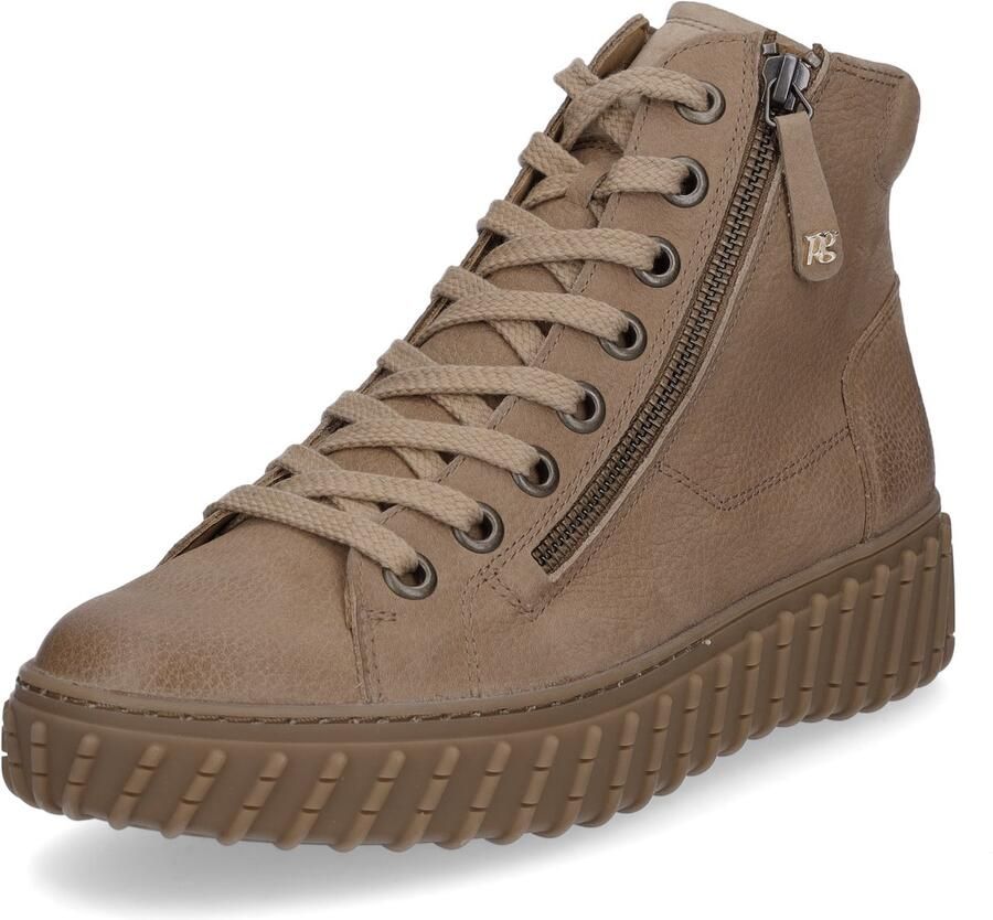 Paul Green dames hoge sneaker bruin