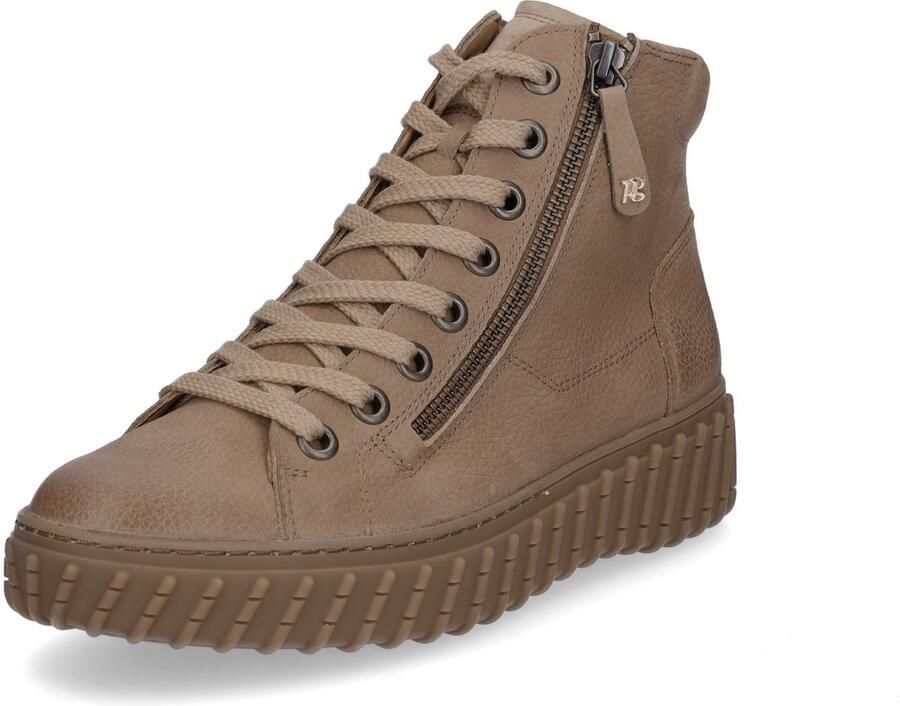 Paul Green dames hoge sneaker bruin - Foto 2