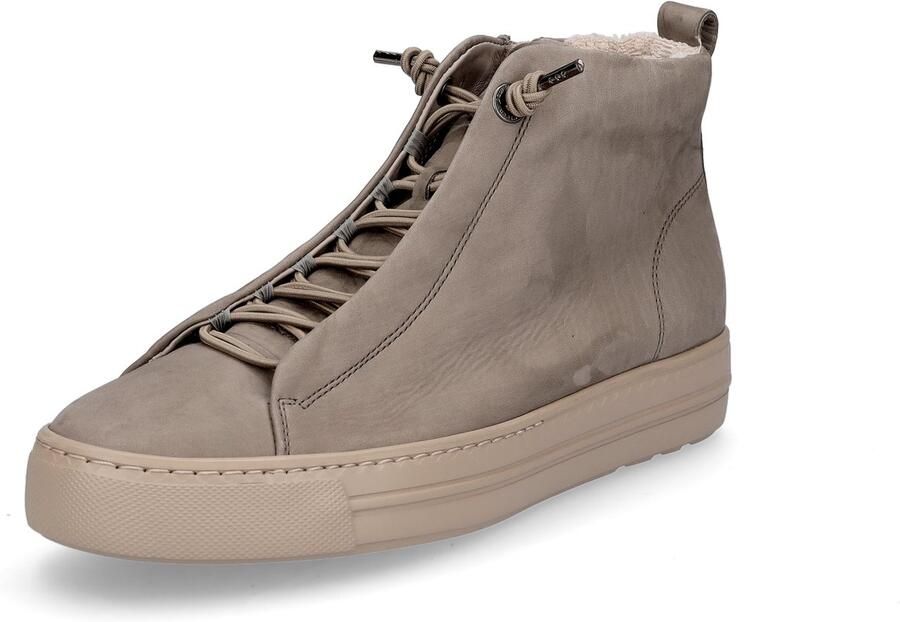 Paul Green dames hoge sneaker taupe