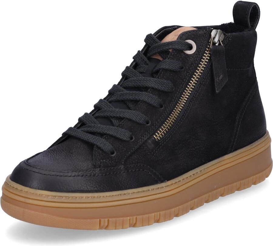 Paul Green dames hoge sneaker zwart