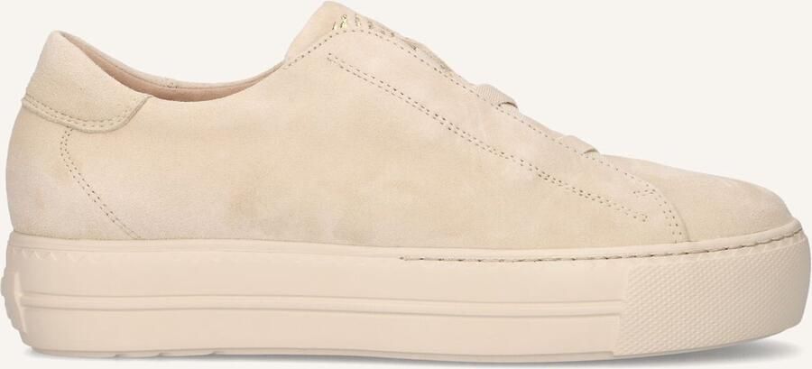 PAUL GREEN Lage Sneakers Dames 5529 Maat: 40 5 Materiaal: Suède Kleur: Beige