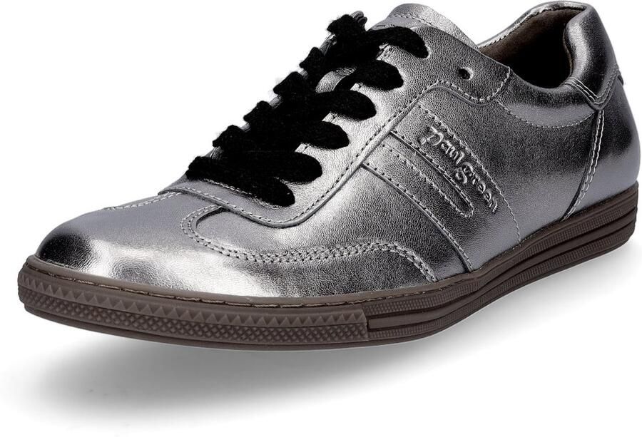 Paul Green Sneakers veterschoen lage schoen vrijetijdsschoen in metallic-look