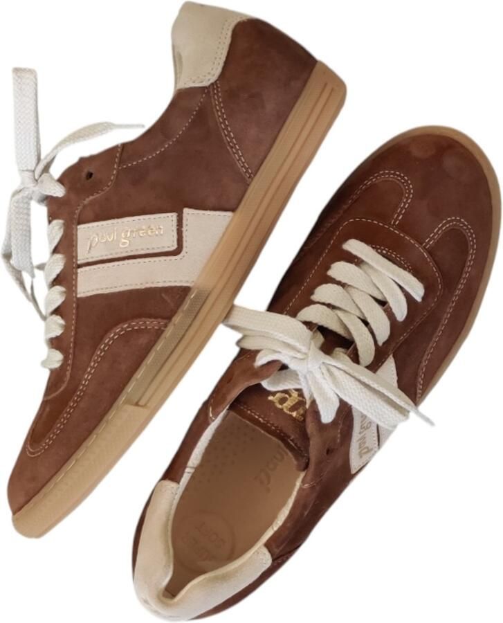 PAUL GREEN Lage Sneakers Dames 5450 Maat: 37 Materiaal: Suède Kleur: Bruin