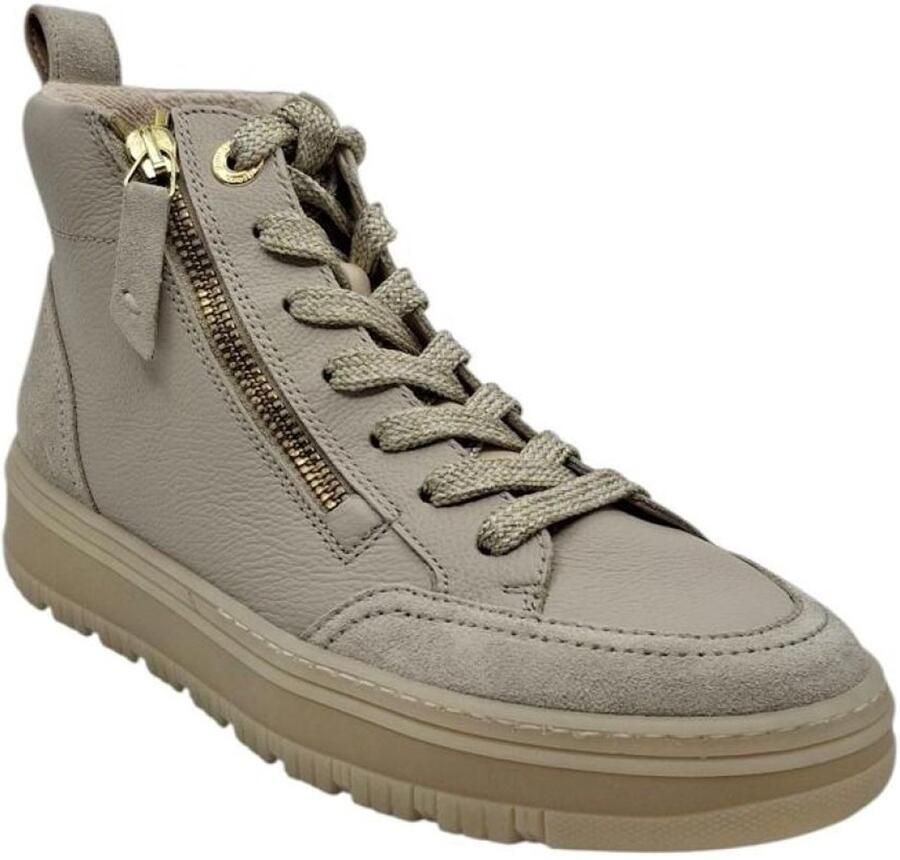 Paul Green sneaker beige nubuck comfort & steunzolen (± 56 tekens mooi binnen Google)