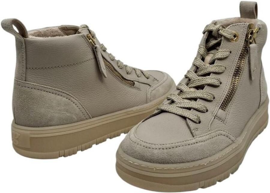 Paul Green sneaker beige nubuck comfort & steunzolen (± 56 tekens mooi binnen Google)
