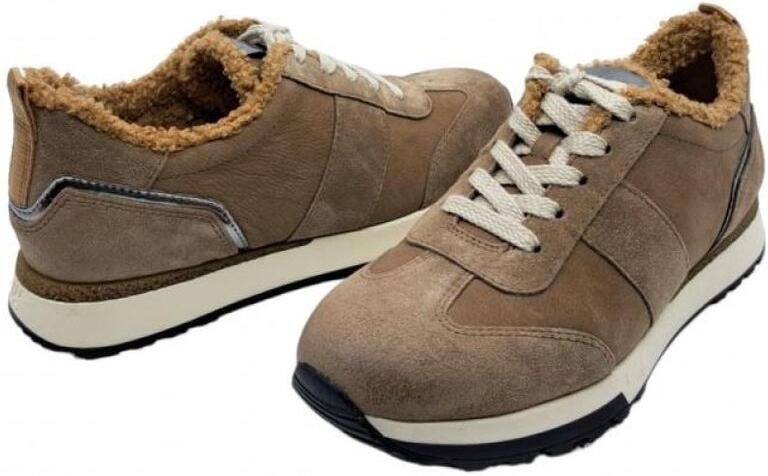 Paul Green Sneakers suede almond sneaker