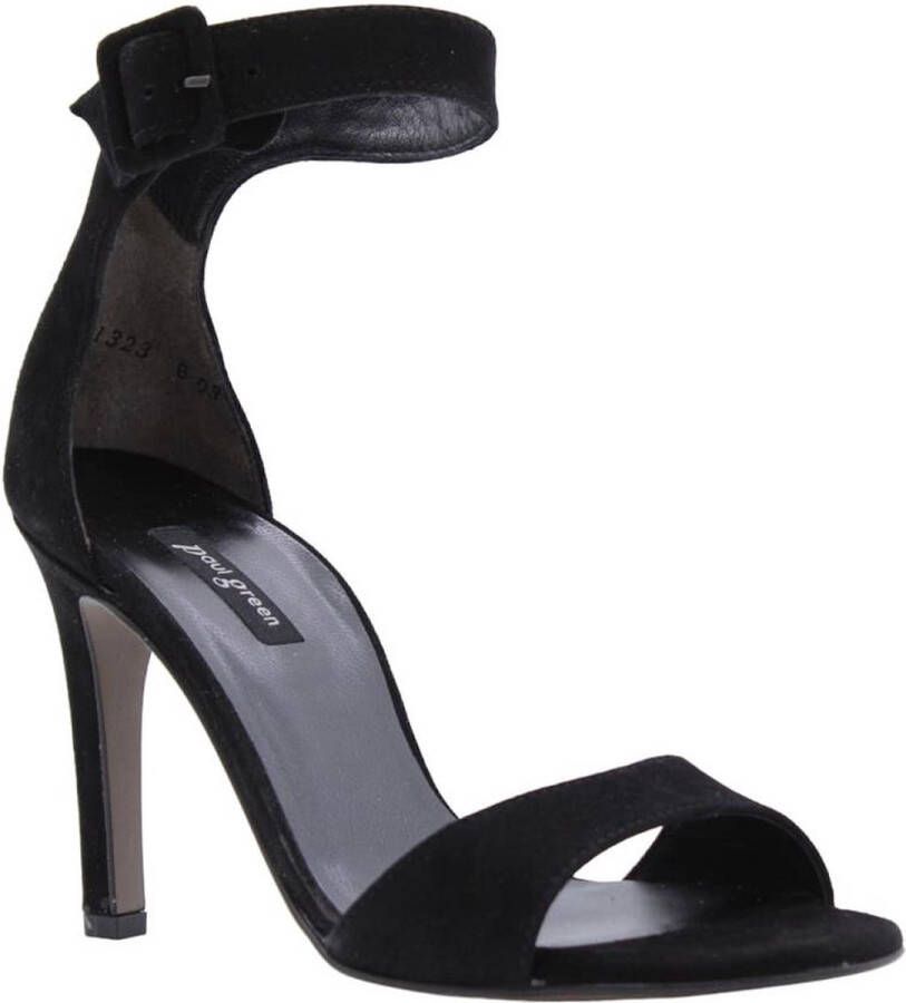 Paul Green Zwarte Suède Sandalen met Enkelband Black Dames - Foto 2