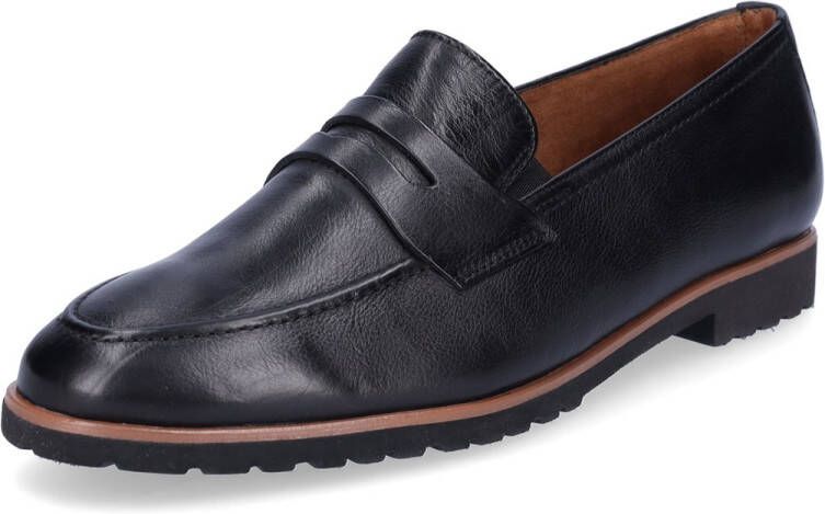 Paul Green Super Soft dames leren slip-on schoenen zwart