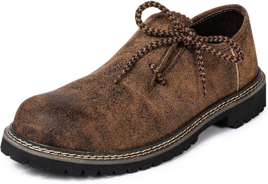 PAULGOS Traditionele leren *Haferl*-schoenen (antieke afwerking) Verkrijgbaar in 3 kleuren ??47