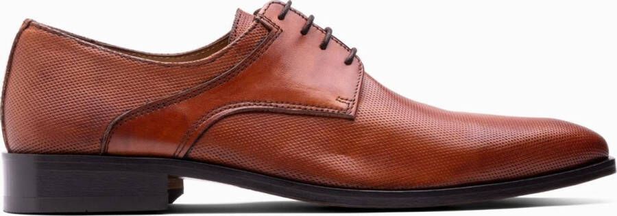 Paulo Bellini Albano Heren Geklede Veterschoenen Cognac
