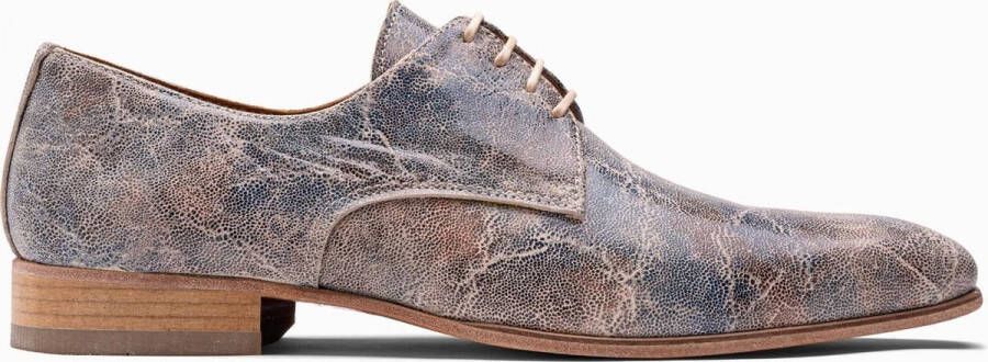 Paulo Bellini Carbonia Heren Veterschoenen Blauw Taupe