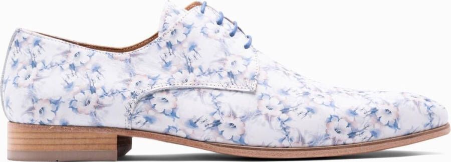 Paulo Bellini Carbonia Heren Veterschoenen Wit Blauw