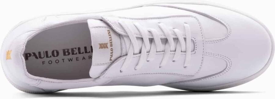 Paulo Bellini 22018~~~~~~~~~~~~~~~~~~~~~~~~~ Lage sneakersVrije tijdsschoenenHeren sneakers Wit beige - Foto 8