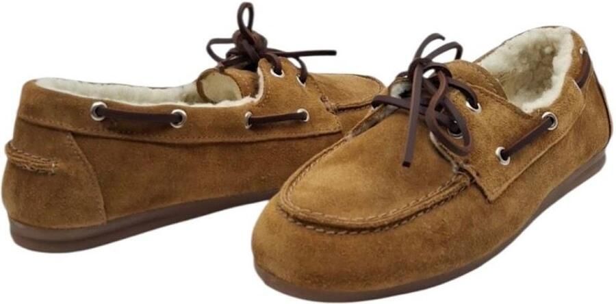 PAVEMENT Pavilde 24411 tan suede bottine met wol