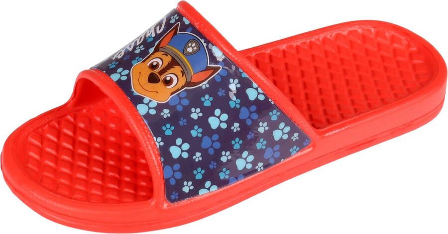 PAW Patrol Chase Rubble Boys Rode slippers lichte teenslippers