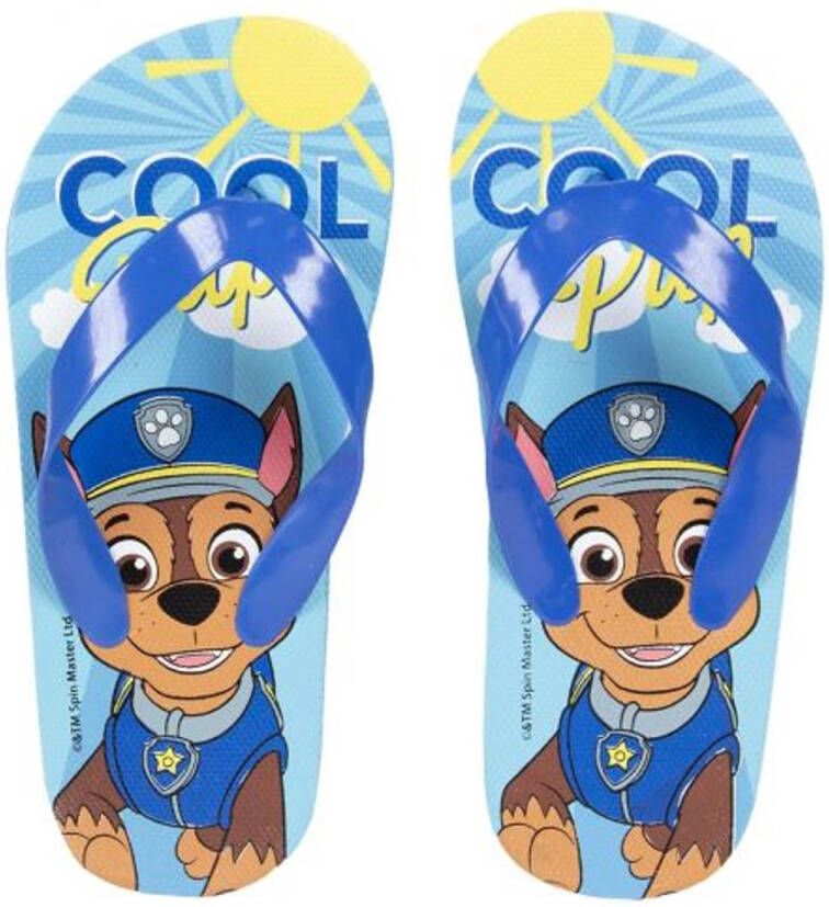PAW Patrol Teenslippers Kinderen t m 29 (Leeftijd Chase Design Zomerslippers Jongens Flip Flops Blauw