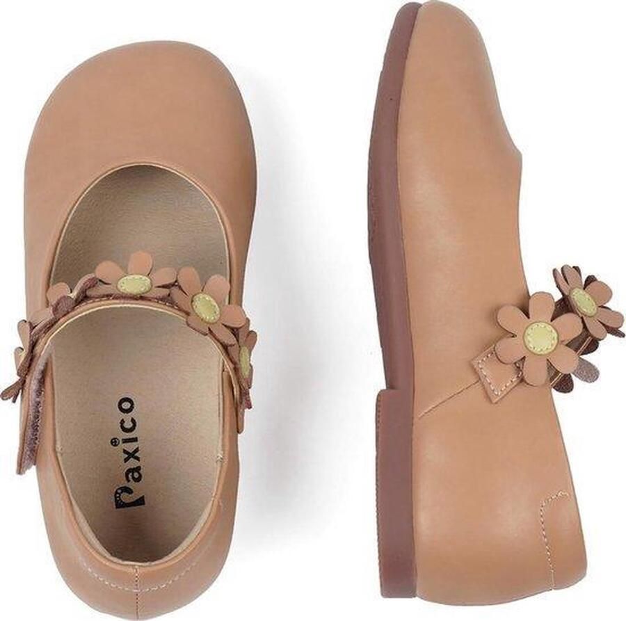 Paxico Shoes | Blushing Blooms | Meisje Ballerina's Bruin - Foto 2