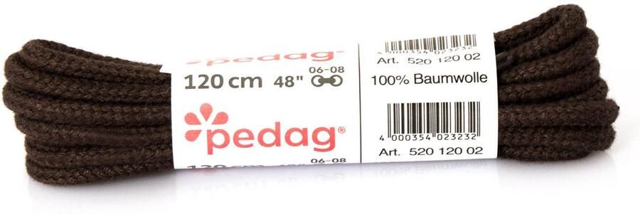 Pedag Schoenveters Rond Dik Donkerbruin UNI