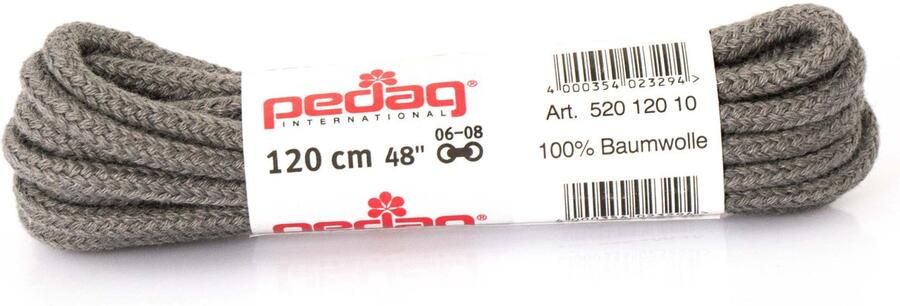 Pedag Schoenveters Rond Dik Donkergrijs UNI