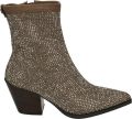 Pedro Miralles Taupe Suède Enkellaarzen met Zilveren Studs Beige Dames - Bruin