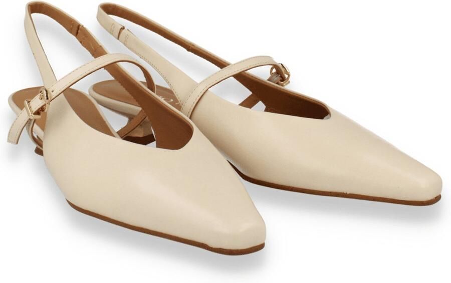 Pedro Miralles Dames Slingback Off White Beige