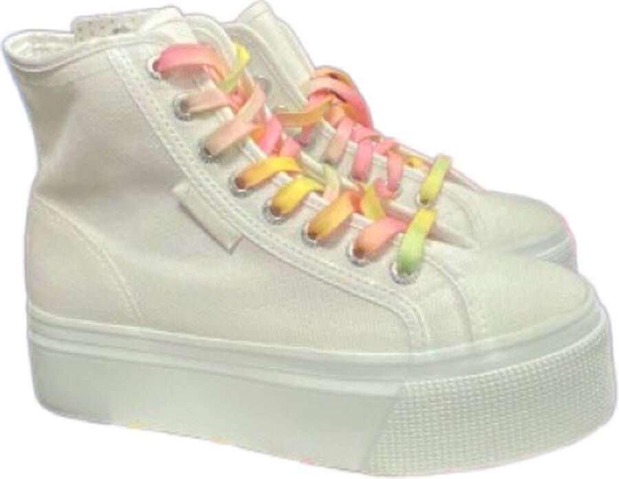 people shoes of italy Superga Wit- Multicolor Meisjes