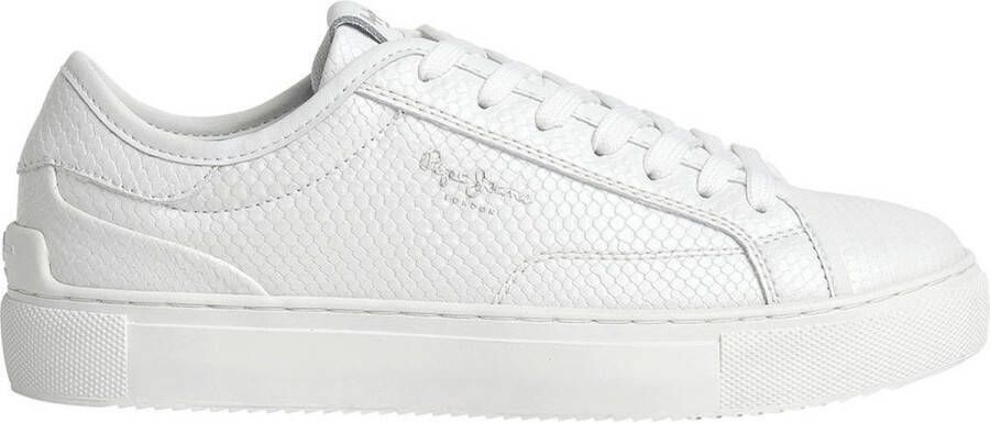 Pepe Jeans Adams Snaky Sneakers Wit